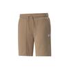 Logo Drawstring Straight-Leg Shorts Men Bottoms Khaki 535372-63