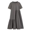 Trendy Maternity Summer Dress: Loose, Irregular Mid-Length, Short Sleeve