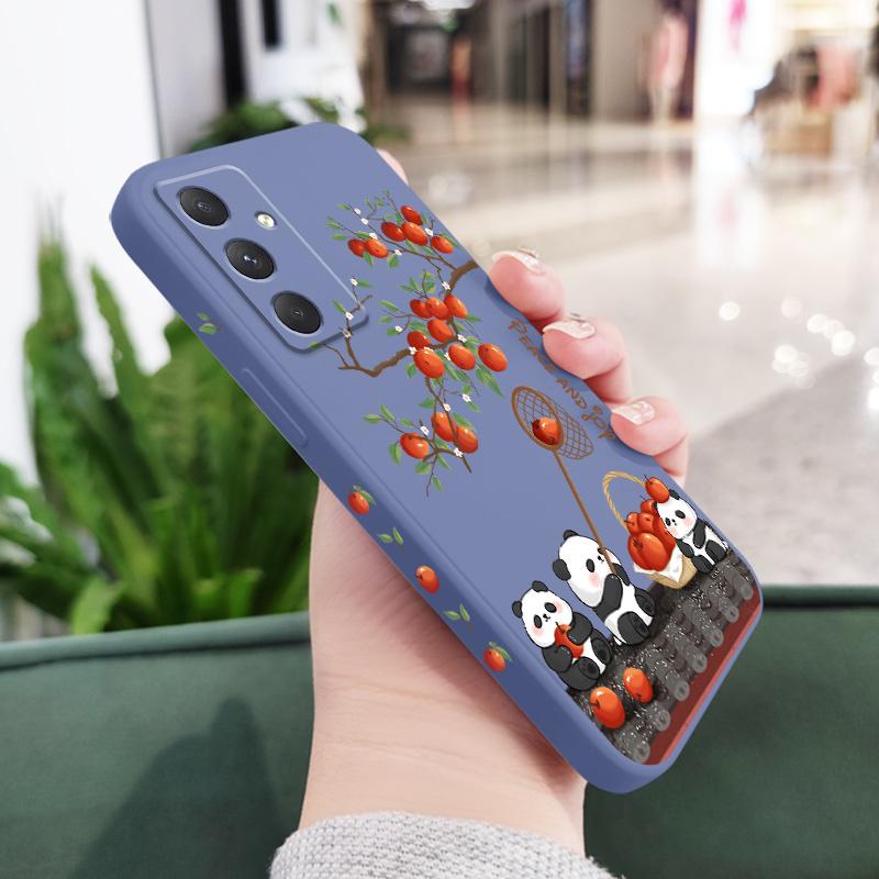 Joyful Panda Phone Case For Samsung Galaxy A56 A36 A26 A16 A06 A17 A07 A55 A35 A25 A15 A05 A54 A34 A24 A14 A04 4G 5G Cover