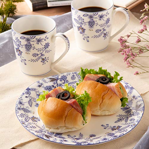 Noritake Кружки (Пара) 295 мл, синий, отделка Соррентино, подходит для микроволновой печи и посудомоечной машины, синий костяной фарфор, P97280/4965