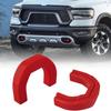 2x Red Front Tow Hooks Covers Automobile Replacement For RAM 1500 2019-2024 Vehicle Spare Parts Easily Install