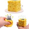 Сквиш-игрушка Мышь Сырный мячик-антистресс Фиджеты Пищащая крыса Мыши Новинка Лучший подарок для людей Снятие стресса Сенсорная игрушка Веселье