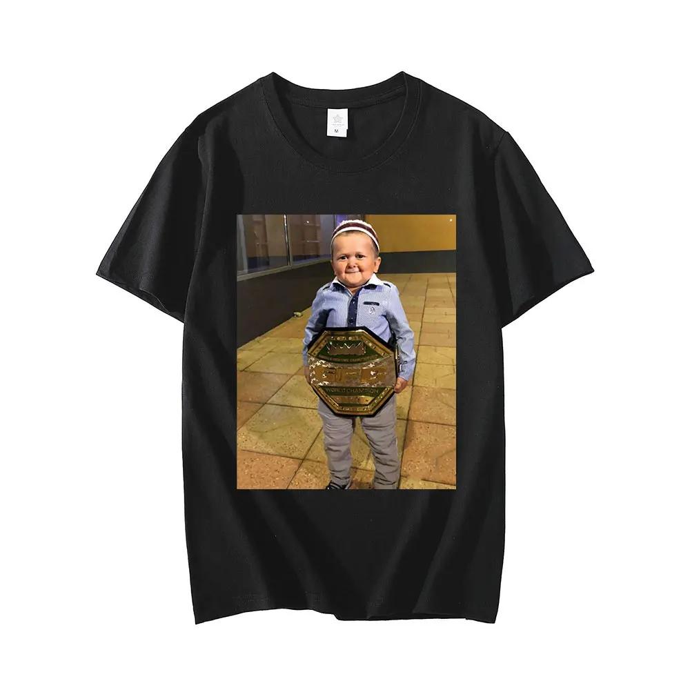 Уличная одежда Hasbulla Fighter Mini Hobby Graphic Print Unisex Футболка Модная повседневная с круглым вырезом и коротким рукавом Футболка унисекс большого размера для женщин