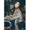 Spring, Autumn and Winter New Specials, Rabbit Fur and Leopard Print Imitation Fur Jacket, Fashionable Medium and Long Fur Coat, Women's Tide To Keep