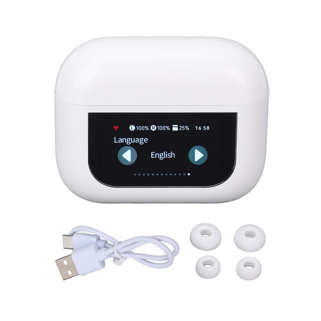 Беспроводные наушники Bluetooth 5.4 с сенсорным зарядным кейсом, игровые наушники с низкой задержкой, шумоподавление ANC