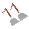 Spatula Turner Grill Flat Spatula Stainless Steel Comfortable Grip Wood Handle Heat Resistant Easy to Clean Durable