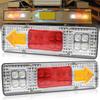 Ygmylandbb Truck Tail 24V LED Tail Universal Trailer Tail Lights for Light with Stop Reverse and Turn Set of 2 Lamps, Lights, Trucks, Lamp, Lamp,