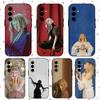 A-aurora-A Aksnes Для Samsung Galaxy S23 S24 S25 Ultra S22 Plus S21 Черный Мягкий Чехол Водонепроницаемый Мягкий Чехол
