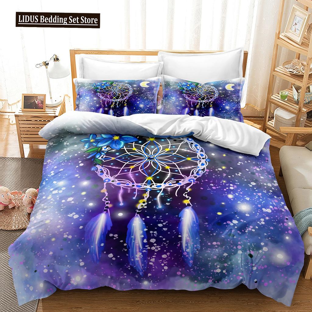 Комплект пододеяльника Ловец снов размера кинг, квин, племенной, экзотический, цветочный, богемный стиль, полиэстеровый комплект постельного белья для детей, девочек, мальчиков, подростков