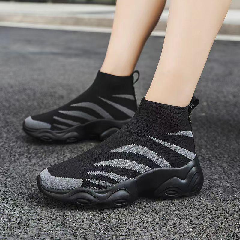 Fashion New Socks Running Shoes Women's Sneakers Sports Shoes for Women Man Breathable Casual Elasticity Platform Vulcanize Ankle Boots