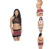 Women Sexy Cosplay Lingerie Student Uniform Set Ladies Crop Top Shirt Costume