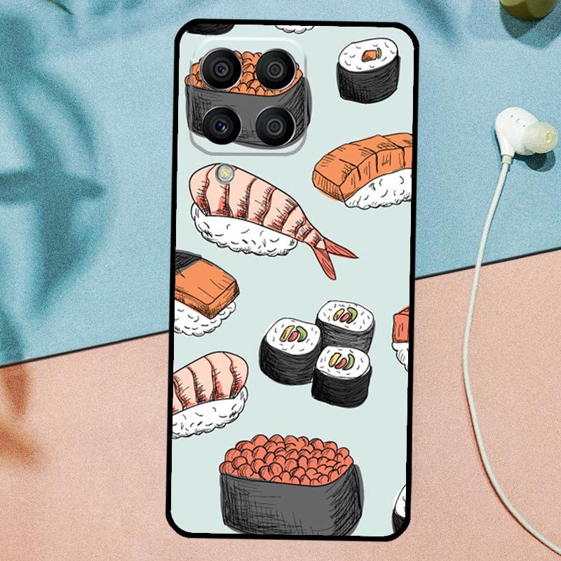Чехол Pizza Sushi Food Donuts Для Samsung Galaxy M31 M11 M23 M12 M13 M14 M15 M35 M55 M34 M54 M33 M53 M32 M52 M06 M16