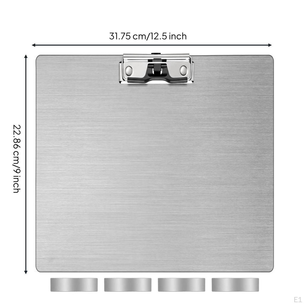 Планшет из нержавеющей стали Долговечный с зажимами Прочная канцелярия