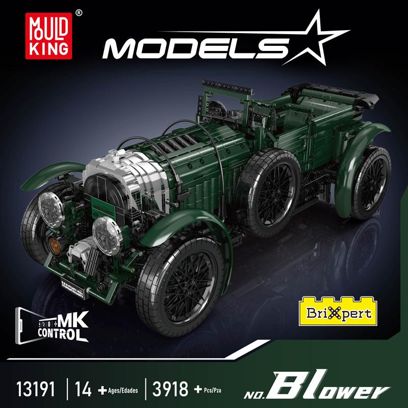 Mould King 13191 Технические Автомобильные Игрушки Радиоуправляемый Надувной Классический Автомобиль Конструктор Сборка Винтажный Автомобиль Набор Кирпичей Рождественский Подарок для Детей