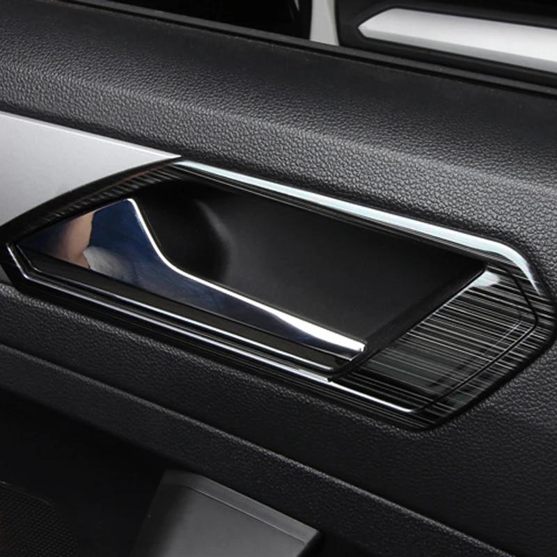My Good Car Stainless Steel Inner Door Handle Trim Stickers for Volkswagen VW Tiguan L 2016 - Accessories