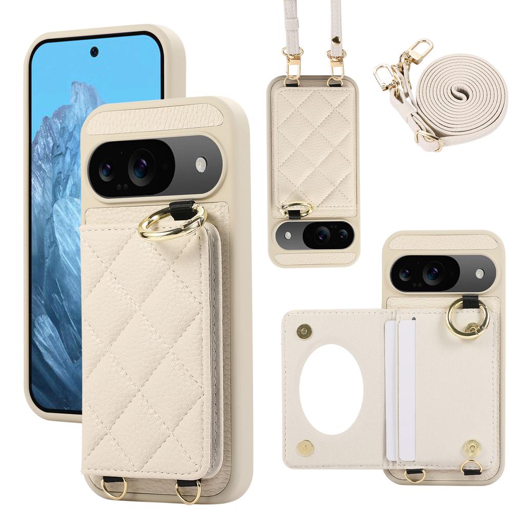 Кошелек-кроссбоди с держателем для карт, чехол для телефона для Google Pixel 9 Pro XL 8A 7A 9A Pixel8Pro, шнурок, ремешок на запястье, кожаная обложка
