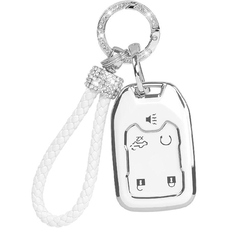 Чехол для брелока с блестящим ремешком, чехол для брелока. Защита автомобильных ключей, совместимая с Lexus RX IS ES GS LS NX RS GX LX RC LC. Держатель для смарт-ключа из мягкого ТПУ 2 3