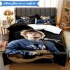 Ed music Guitar 3pcs K-pop music group Bedding set,Ideal for Bedroom, Dormitory,Including Duvet Cover And 2pcs Pillowcases,Fan gifts