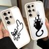 Чехол для телефона для Samsung Galaxy S26 S25 Ultra S24 FE Кошачья лапка Смешная царапина Лапа Милая ракушка S23 Plus S22 + S21 S20 5G Мягкий Сил