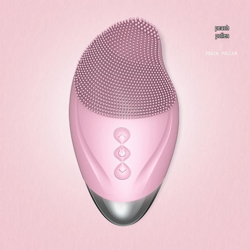 Ultrasonic Warm Facial Cleanser Brush - Silicone Pore Cleaner & Beauty Massager