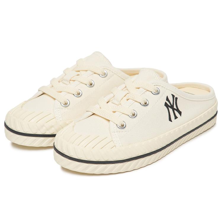 MLB Playball Mule Playball Origin Mule Canvas Slip Low top Kids' Skateboarding Shoes Ecru Kids' (Unisex) Kids' Skateboarding Shoes