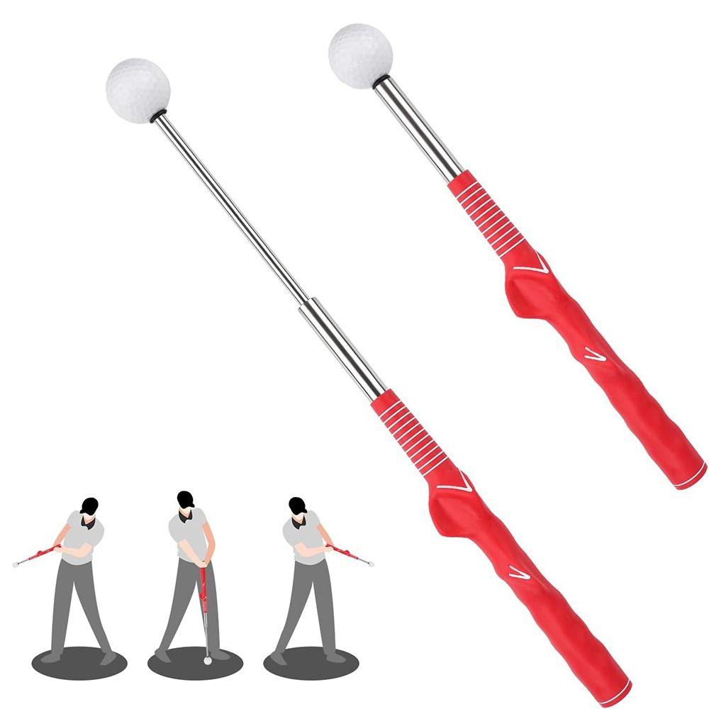 Rhythm Click Sound Golf Grip Trainer Attachment Retractable Swing Correcting Trainer Tool  Warm Up