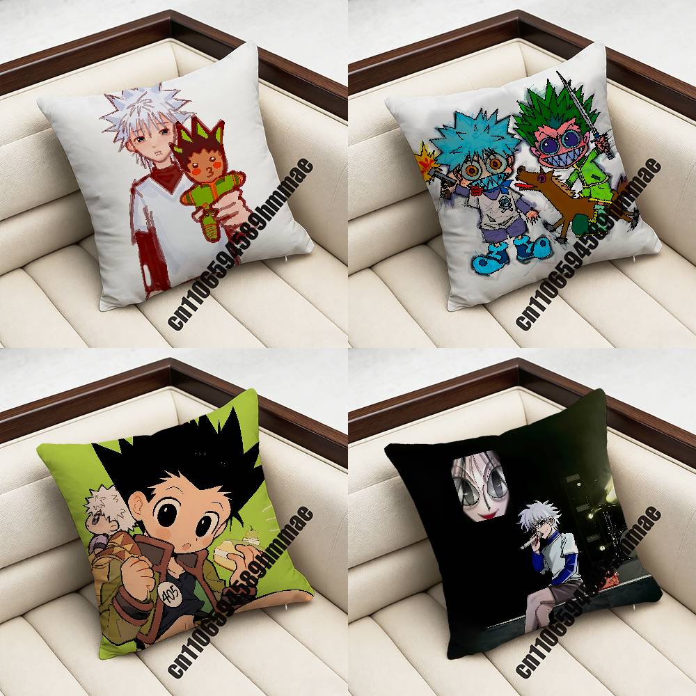 HHunter x Hunter Killua Gon Throw Pillow Case Sham xcm xcm Square Home Pillowcase Cushion Cover