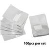 100Pcs Nail Soak Off Foils, Nail Wraps with Built-in Cotton Pad, Easy Gel Nail Polish Remover Wraps Manicure Tools