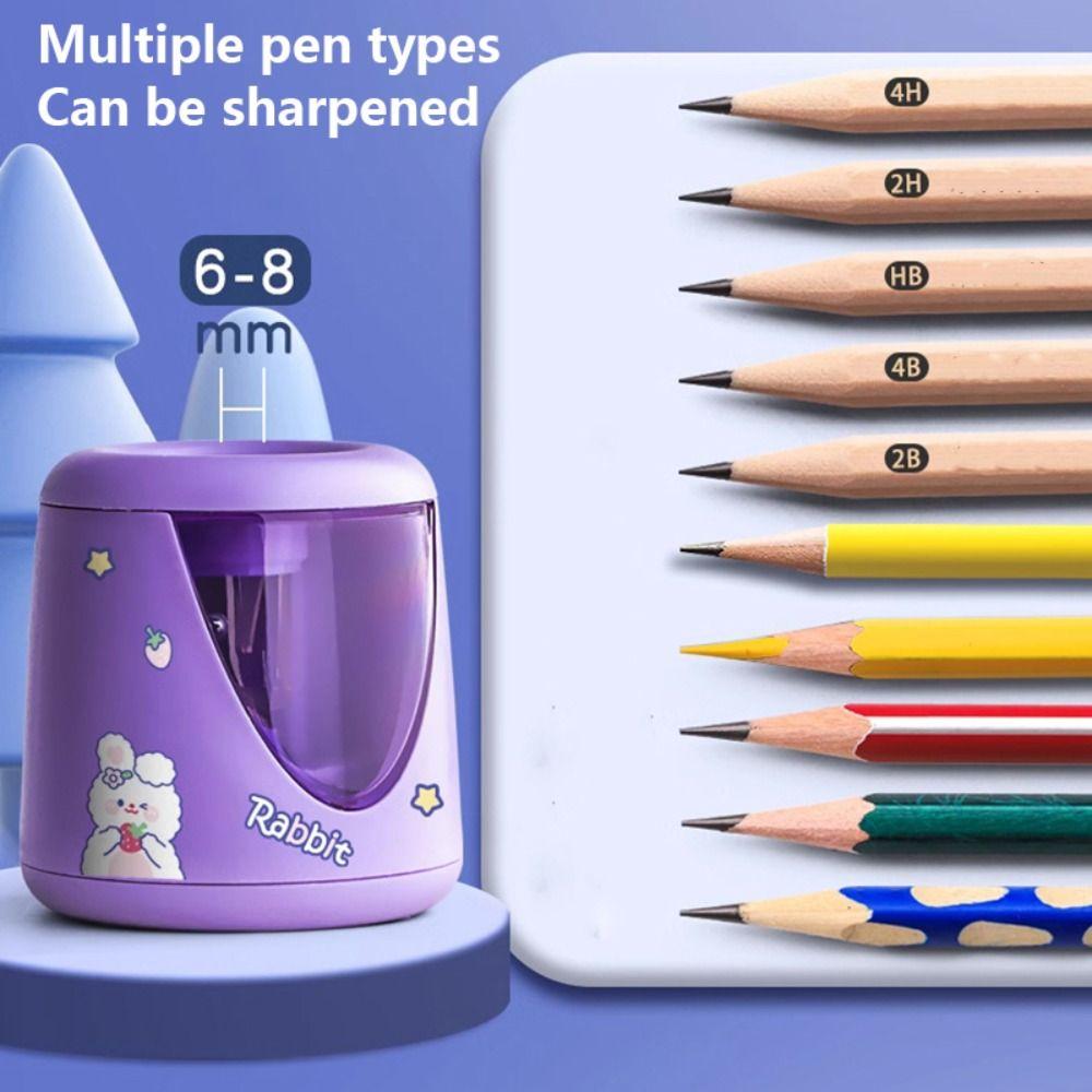 Декоративная наклейка-переключатель, автоматическая электрическая точилка для карандашей, креативные канцелярские принадлежности, механический инструмент