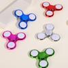 Блестящий вращающийся светодиодный спиннер с кристаллическим покрытием, светящийся в темноте, игрушка для снятия стресса