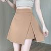 Black Short Skirt for Women In Summer Slit Chiffon Suit Skirt Pants High Waist Slim A-line Large Size Shorts Skirt