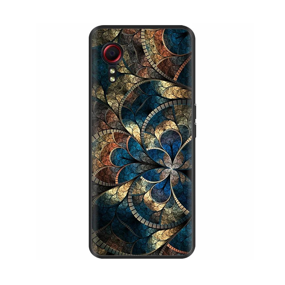 For Samsung Galaxy Xcover7 Xcover 7 Sumsung X Cover7 Cover 7 Case Black TPU Soft Lovely Painted Shockproof Shell Silicone Cover