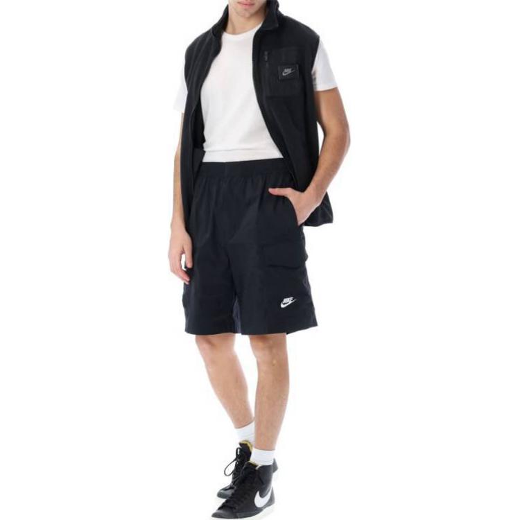 Nike Sportswear Dri-FIT Sports Utility Fleece Shorts Black/Black/Black Men Streetwear DM6833-010