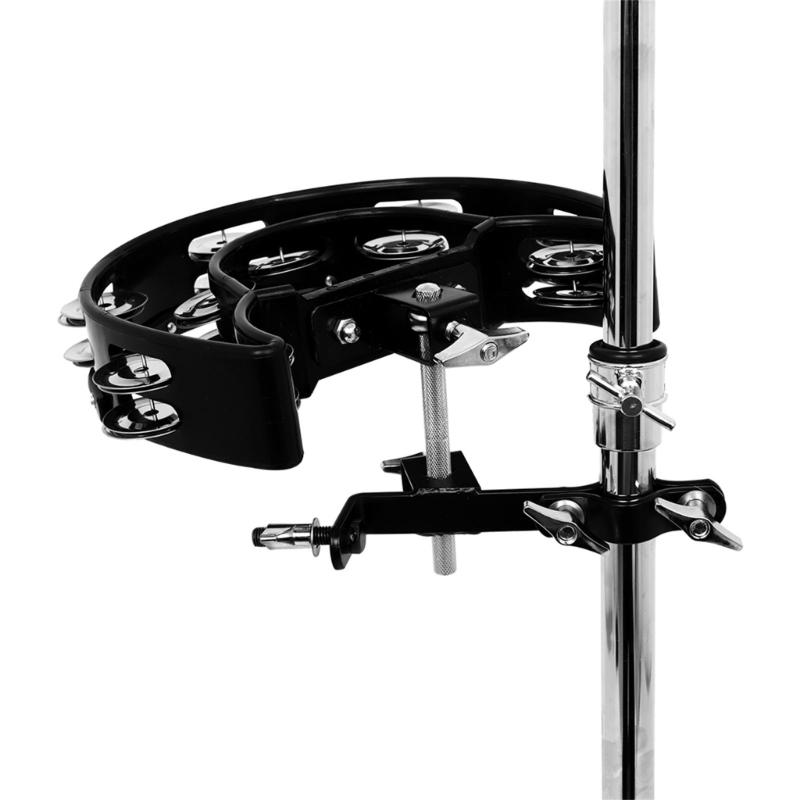 Cowbell Clamp Adjustable Cowbell Mount for Hoop Up or Down Adjustment Cowbell Holder Percussion Drum Cowbell Brackets