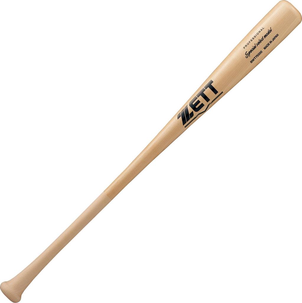ZETT Youth Baseball Softball Special Select Wooden 650g Average Natural Made in BWT75500 Bat, Model, (Hokkaido Birch), 80cm, Weight, (1200MO), Japan,