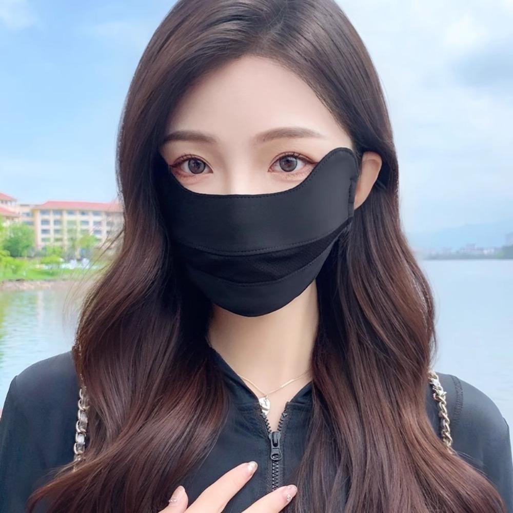 Washable Sunscreen Mask Breathable Anti-sun Mask New Face Veil Gift