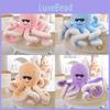 Octopus Face Smiling Plush Toy Stuffed Doll Bedroom Decoration Cute Kids Gift