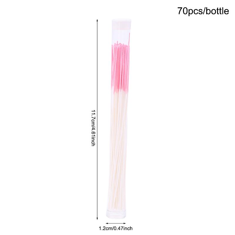 70Pcs Portable Disposable Ear Piercing Cleaner Herbal Solution Dental Floss Ear Hole Aftercare Tool Kit Piercing Cleaning Line