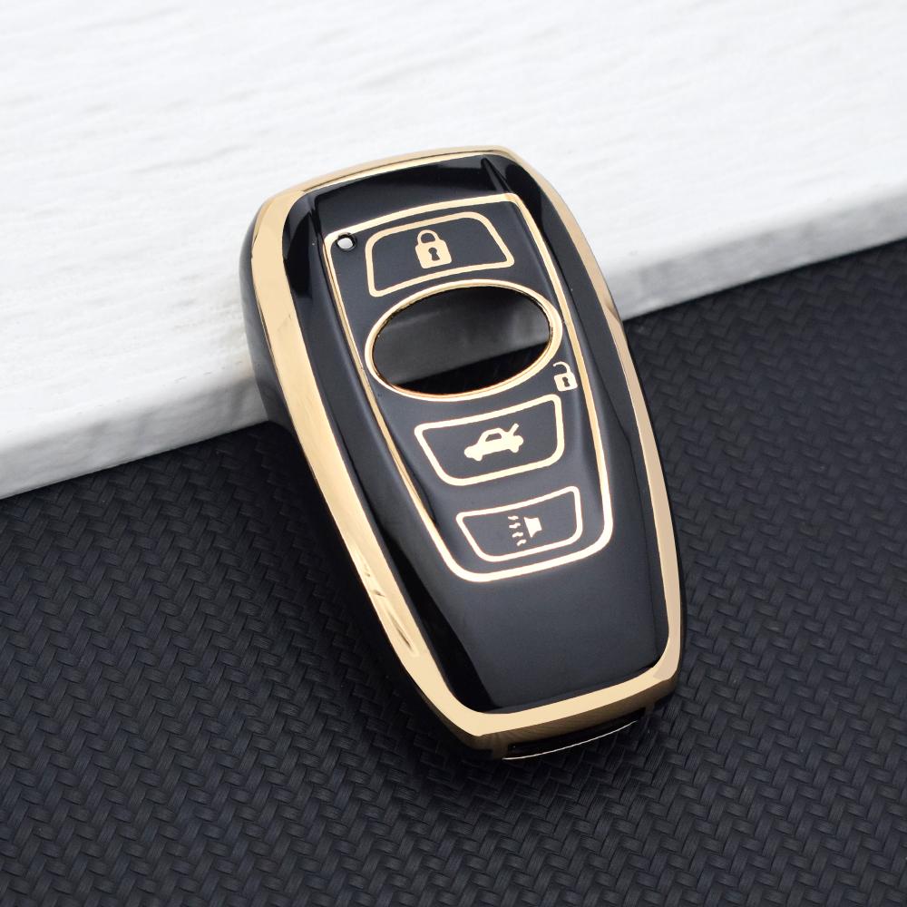 Умный чехол-брелок для Subaru WRX STI XV Crosstrek Legacy BRZ Forester Impreza Outback 3/4 Кнопки Ключ Защитный Держатель Цепочка