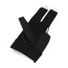 Left Hand Pool Glove 3 Finger Nylon Comfortable Elastic Universal Adjustable Billiard Pool Glove Black