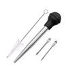 Turkey Baster Syringes for Cooking Baster Syringes Thanksgiving Stainless Steel Turkey Baster with Needle and Cleaning