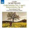 CD CAMILLO SCHUMANN - MARIA KLIEGEL, F - Cello Sonatas Nos. 1 And 2 / Konzer 8572314 Naxos 2011 Germany ObiClassical Used