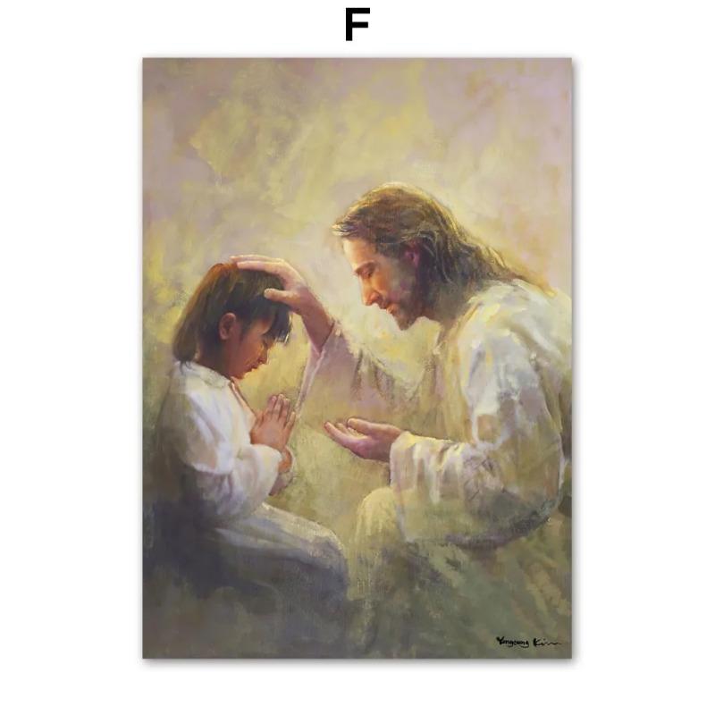 Holy Light Leader Christ Jesus Wall Art Canvas Painting God Posters And Prints Wall Pictures For Living Room Home Decoration