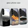 Пышный лес из листьев Для Samsung Galaxy S20 S21 S22 S23 Plus S24 FE S25 Ultra S26 Edge S25+ S20+ S22+ Черный Стеклянный Чехол для Телефона