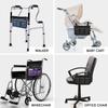 Wheelchair Armrest Side Bags with Reflective Strips Wheelchair Side Hanging Storage Bag Pouch for