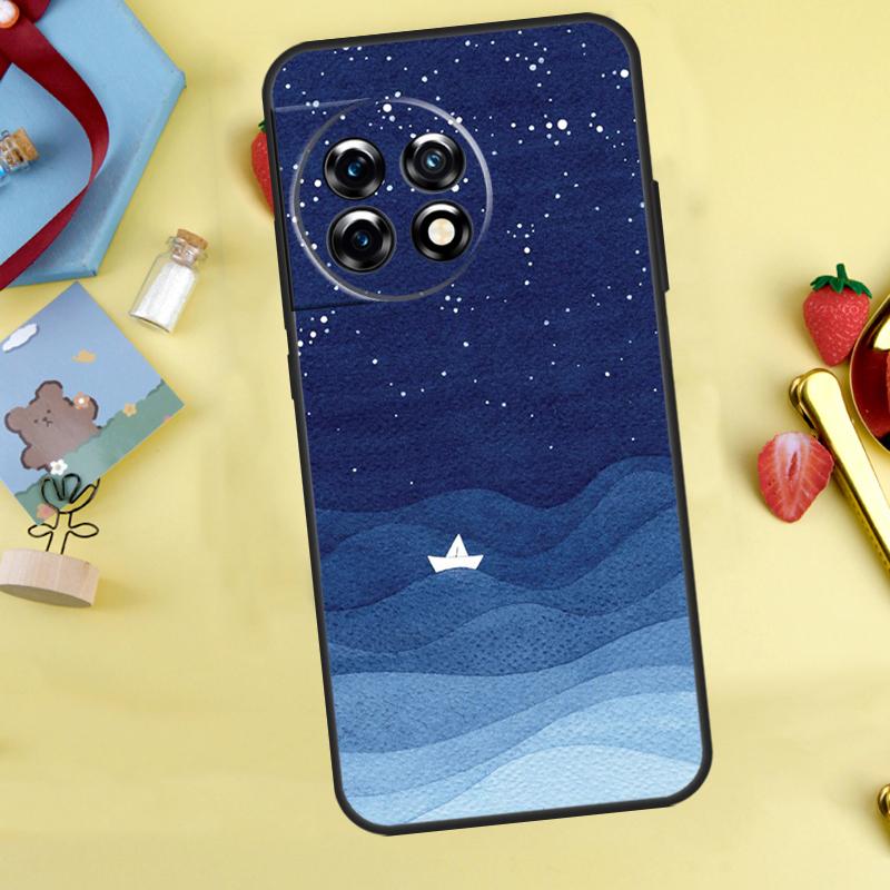 Морские волны парусник Чехол для OnePlus Nord 5 CE 2 3 4 Lite N20 N30 OnePlus 10T 12R 13R 13T 10 11 12 13 15 Обложка