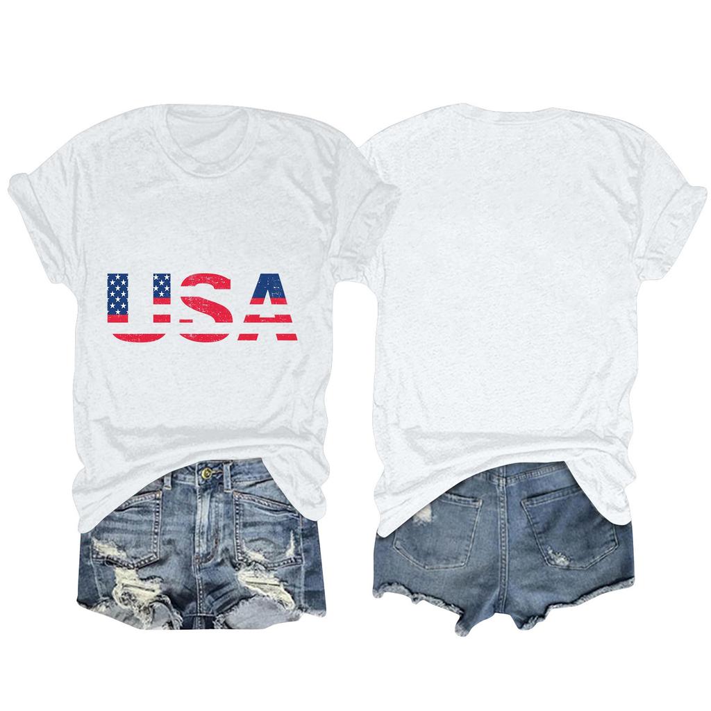 Женская мода больших размеров с принтом в стиле винтаж LA, повседневный топ с короткими рукавами