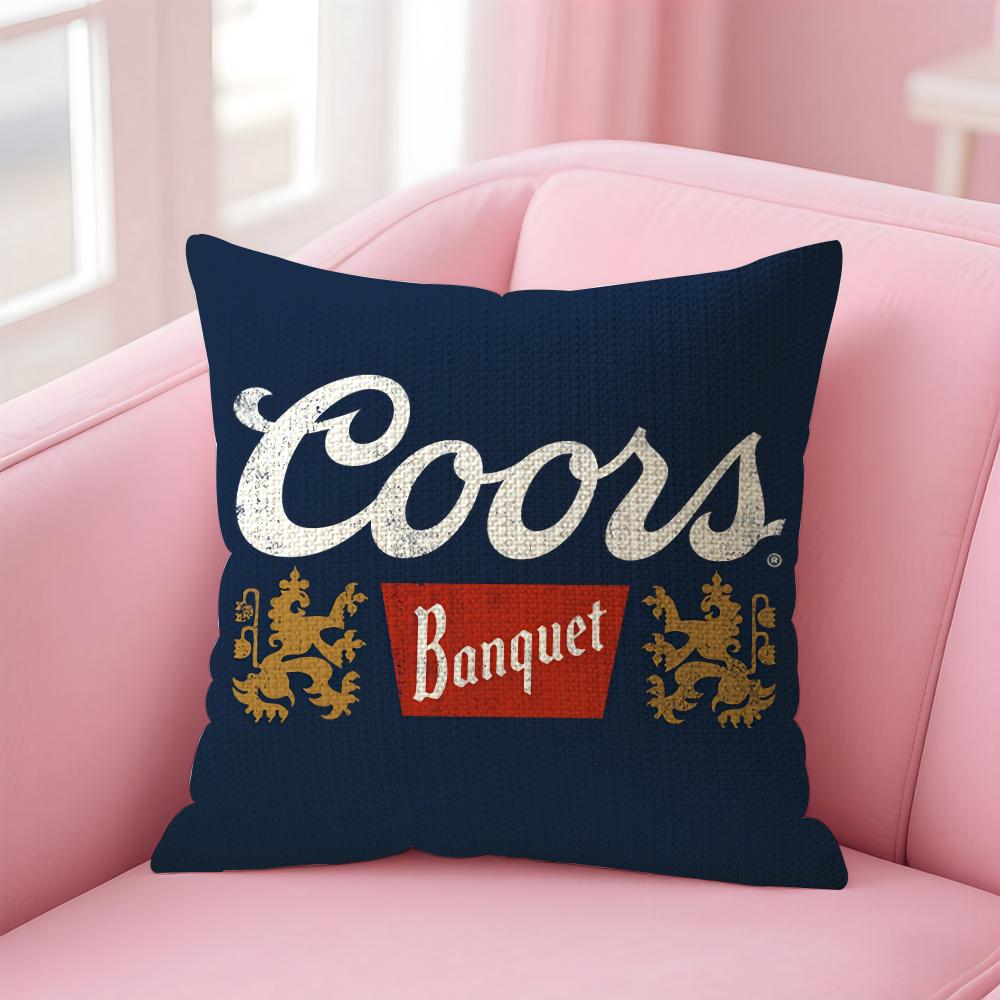 Fashion CCoors Classic Cushion Cover Natural Linen Pillow Case DoubleSided Print Decorative Sofa Pillowcase Home Decor Gift