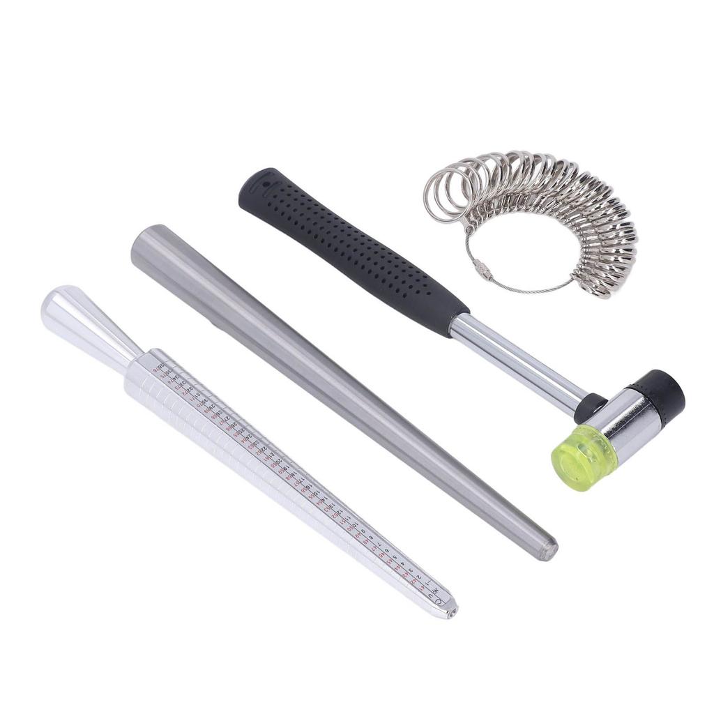 Кольцо оправки калибровочные кольца измерительный прибор резиновый молоток палка набор для изготовления ювелирных изделий