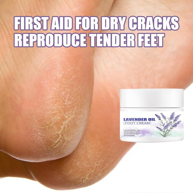 Крем для ног с маслом лаванды, против замерзания и растрескивания, увлажняющий, против растрескивания